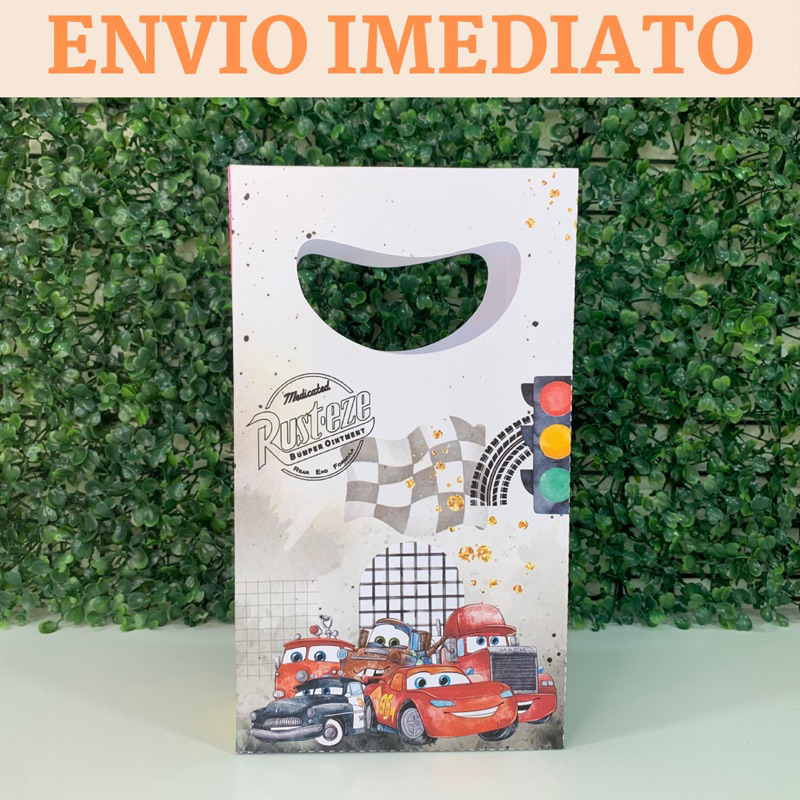 Sacolinha Surpresa CARROS  Lembrancinha temática festa infantil Sacolinhas personalizadas - PEGUE E MONTE