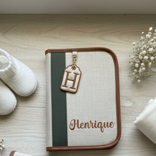 Capa Caderneta Vacina Personalizada Com Nome Porta Documentos Linho Luxo em Oferta na Shopee