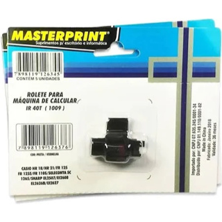 Rolete para Maquina de Calcular IR 40T Bicolor 1009 Unidade Masterprint em Oferta na Shopee
