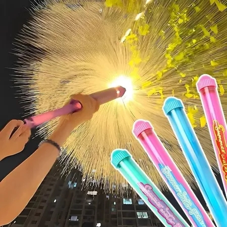 Pistola de Água Mágica! Jato em Forma de Fogos de Artifício -Cores Sortidas