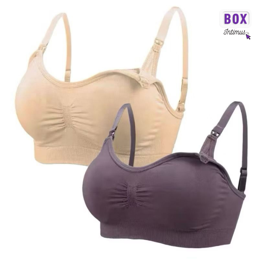 Top de Amamentação com Fecho Frontal Bem Confortáveis e Delicados. em Oferta na Shopee