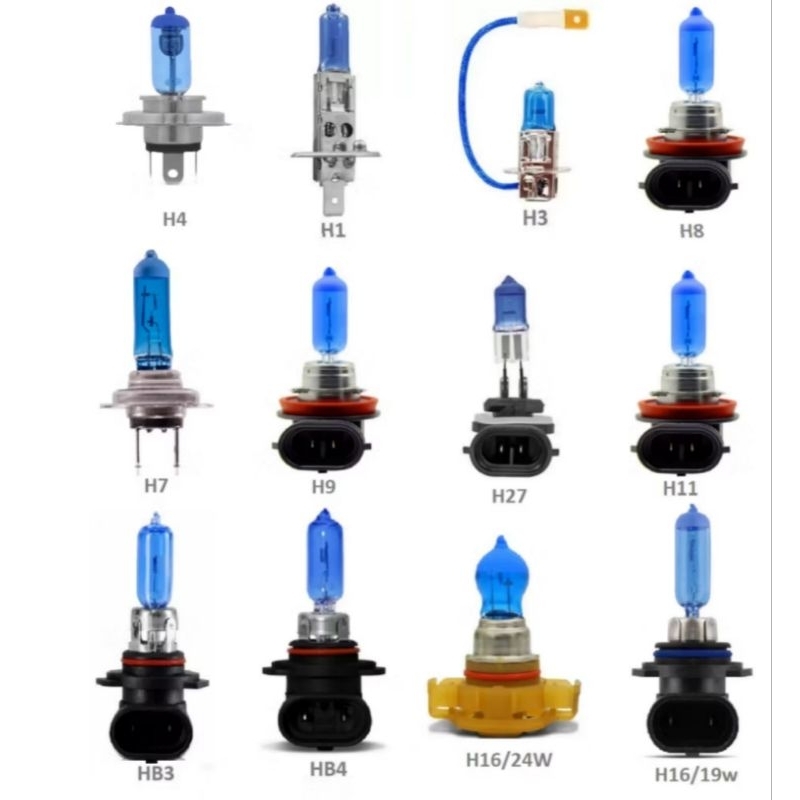 Lâmpadas Automotivas Super Brancas 12V – H1/H4/H3/H11/H16/HB3/HB4 PROMOÇÃO IMPERDÍVEL