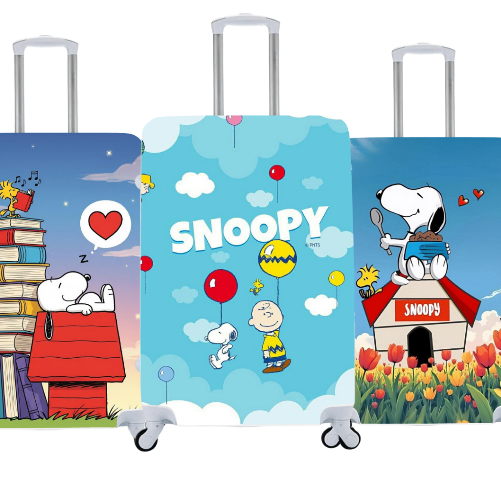 Imagem Capa De Mala Personalizada Snoopy Viagens Bagagens