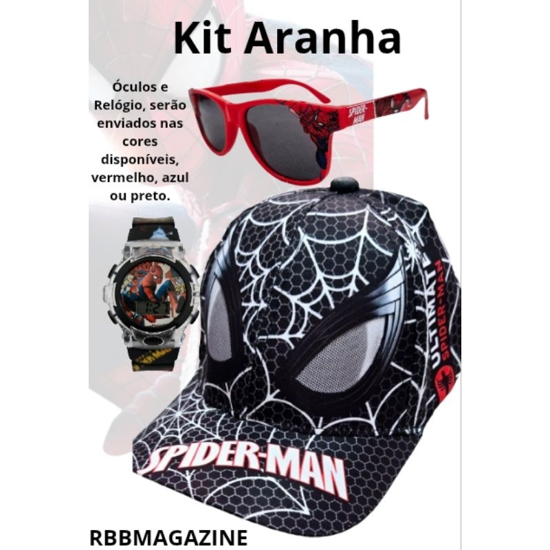 Kit Aranha com Relógio Musical e Luzes – Estilo que Brilha
