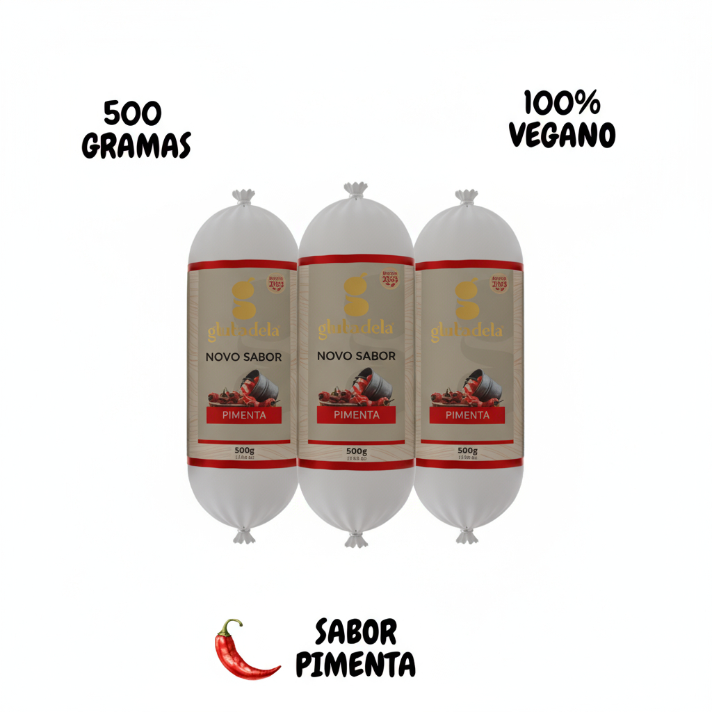 KIT 3 GLUTADELADAS SABOR APIMENTADO 500 GRAMAS em Oferta na Shopee