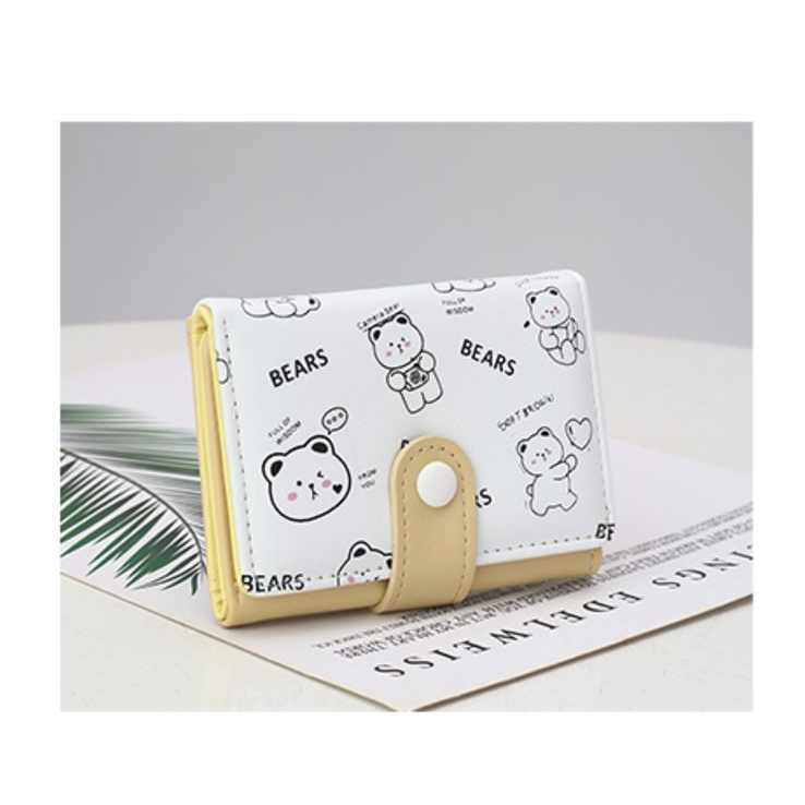 Carteira Pequena Feminina Porta-Cartão Moeda Multi-Cartão D486 LING