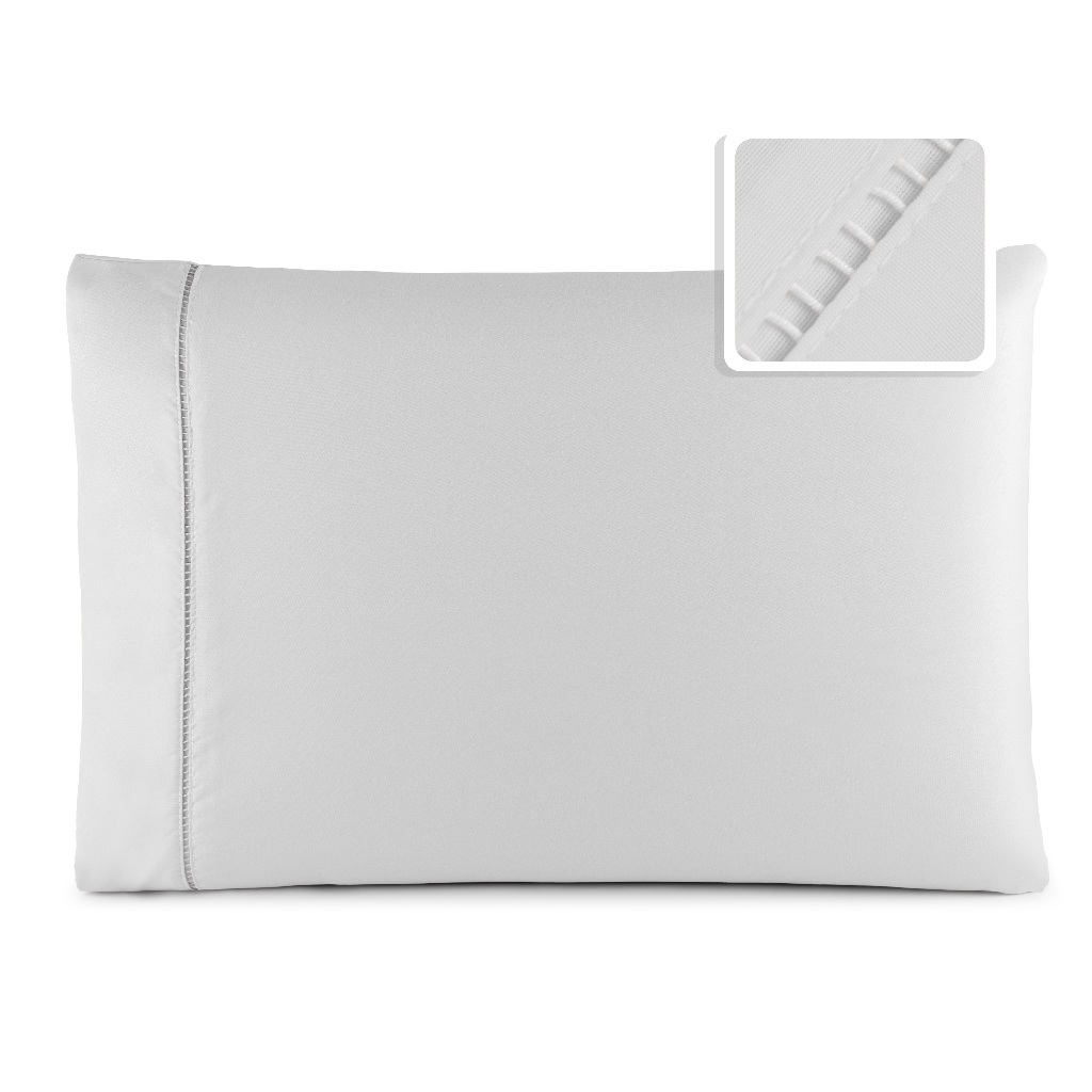 Fronha Avulsa  50cm x 70cm  Ponto Palito Micropercal 400 Fios
