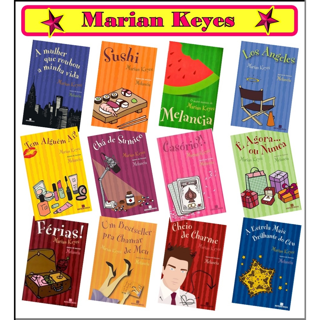 Livro Marian Keyes - Férias! - Sushi - Melancia - Casório - Los Angeles - Cheio de Charme - usados