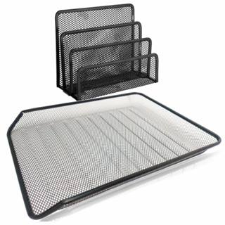 Kit Escritório Organizador Porta Cartão Lembrete Bandeja Para Papel Folhas Documentos em Oferta na Shopee