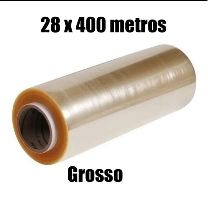 Bobina Plastico De Filme Pvc 28cm X 400 METROS ESTICAVEL