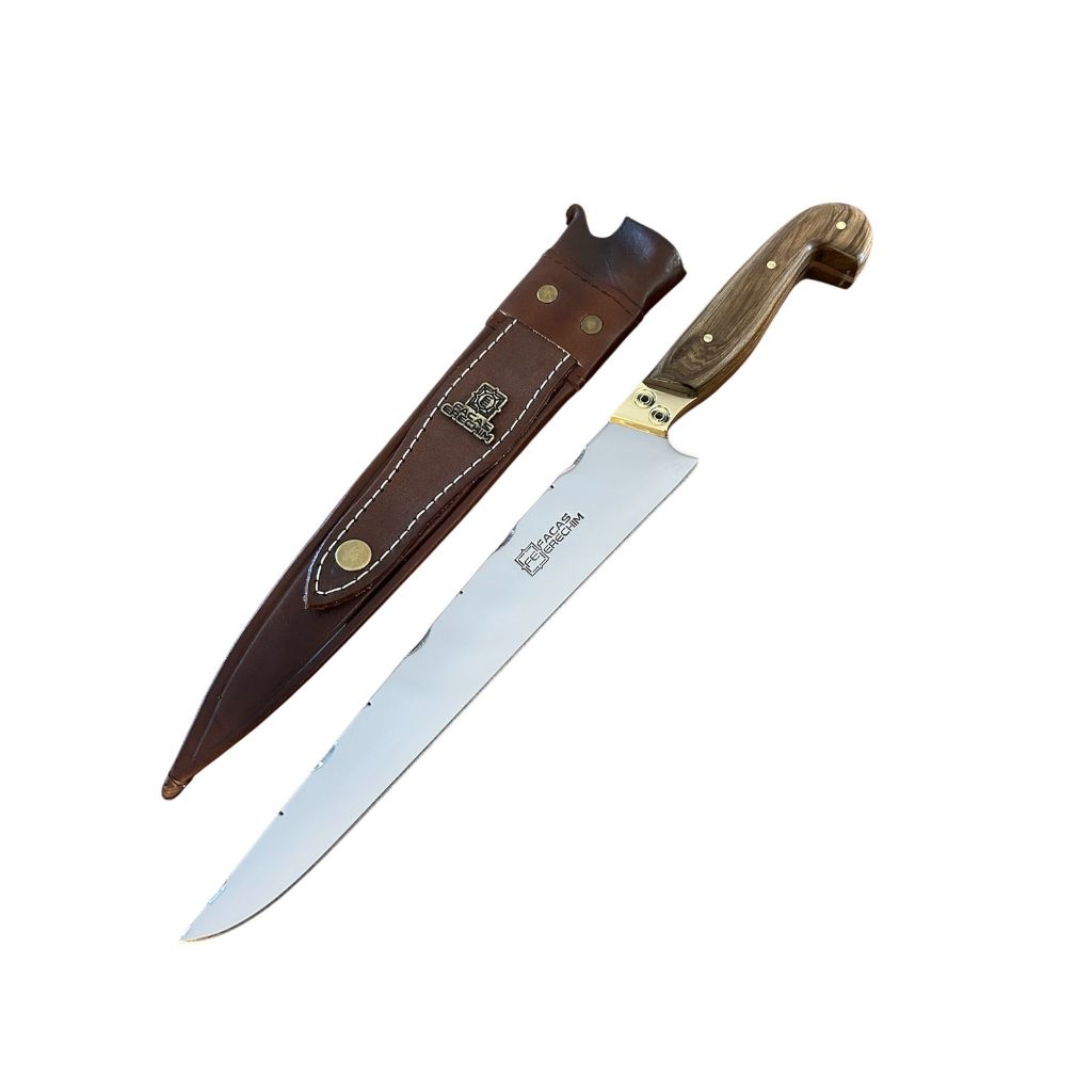 Faca Artesanal Sorocabana  10 Polegadas 26cm Aço Inox Cabo Madeira