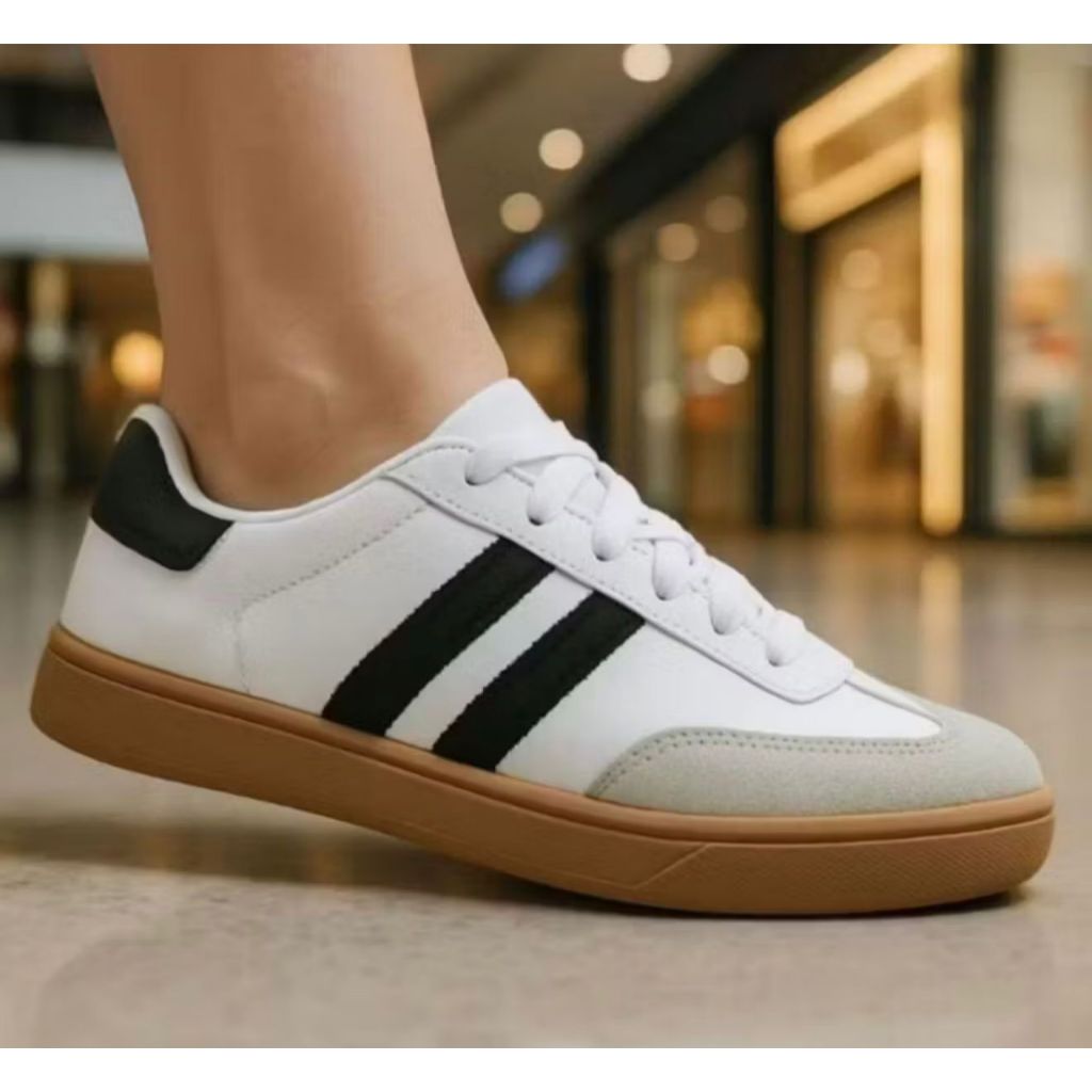 Tênis Feminino Samba Casual Urbano Retro Estiloso Confortável Super Leve Macio Para o Dia a Dia Promocao Top Barato