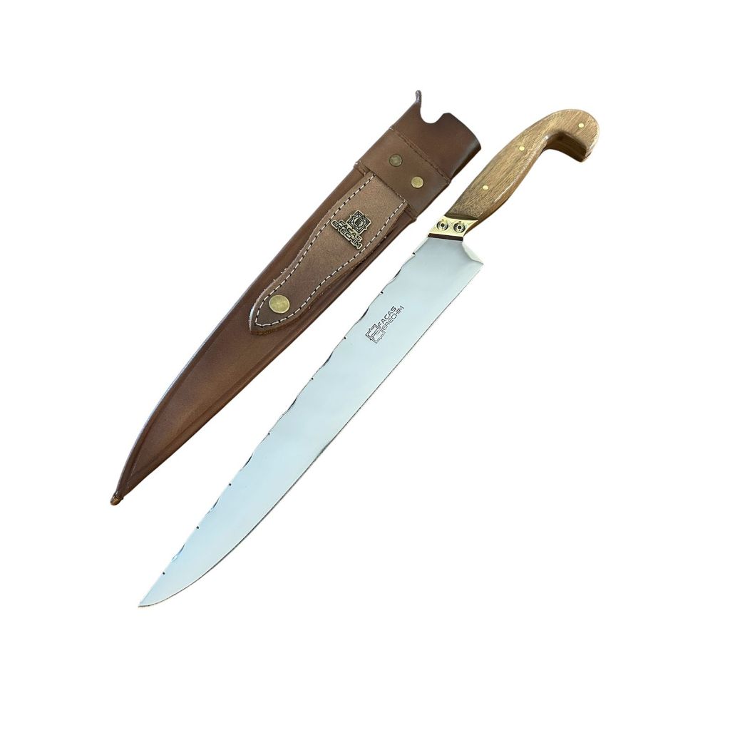 Faca Artesanal Sorocabana 12 Polegadas 30cm Aço Inox Cabo Madeira