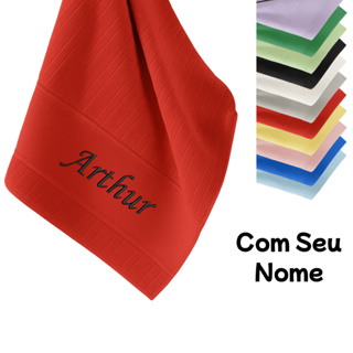 Toalha Lavabo Personalizada Bordada com Nome Criança Presente Lembrancinha Academia em Oferta na Shopee