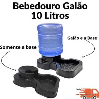 BEBEDOURO GALÃO BASE AUTOMÁTICO PARA CÃES E GATOS 10 LITROS BOMBONA em Oferta na Shopee
