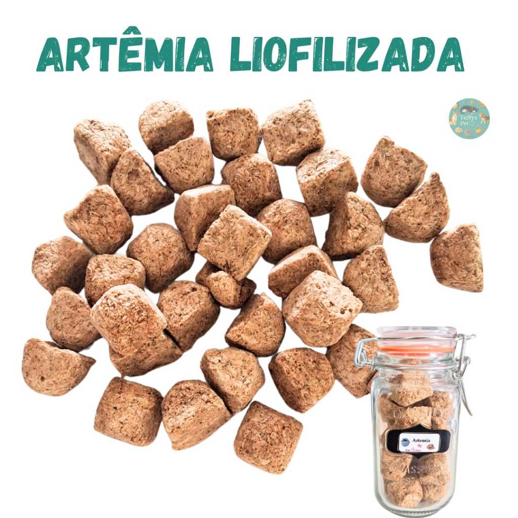 Ração Artemia Liofilizada Alimento Natural para Peixes