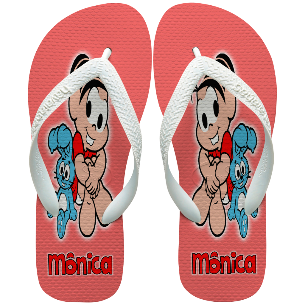 Chinelo Personalizado Turma da Mônica Quadrinhos