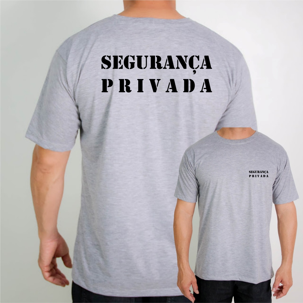Camiseta Segurança Cinza Segurança Privada