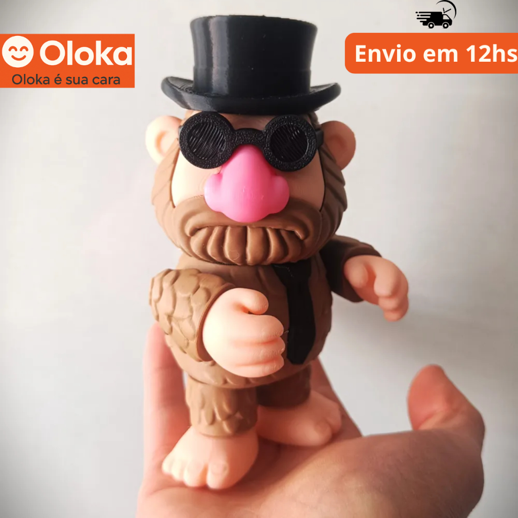 Boneco Mateo Articulado Geek — Brainrot Italiano TikTok Viral de 10cm e 17cm