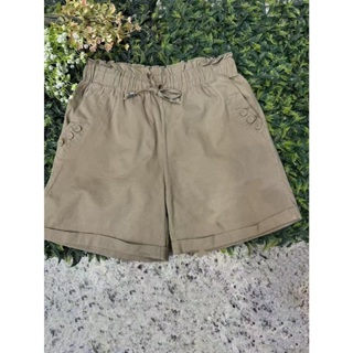 short de sarja tecido por elástica em Oferta na Shopee