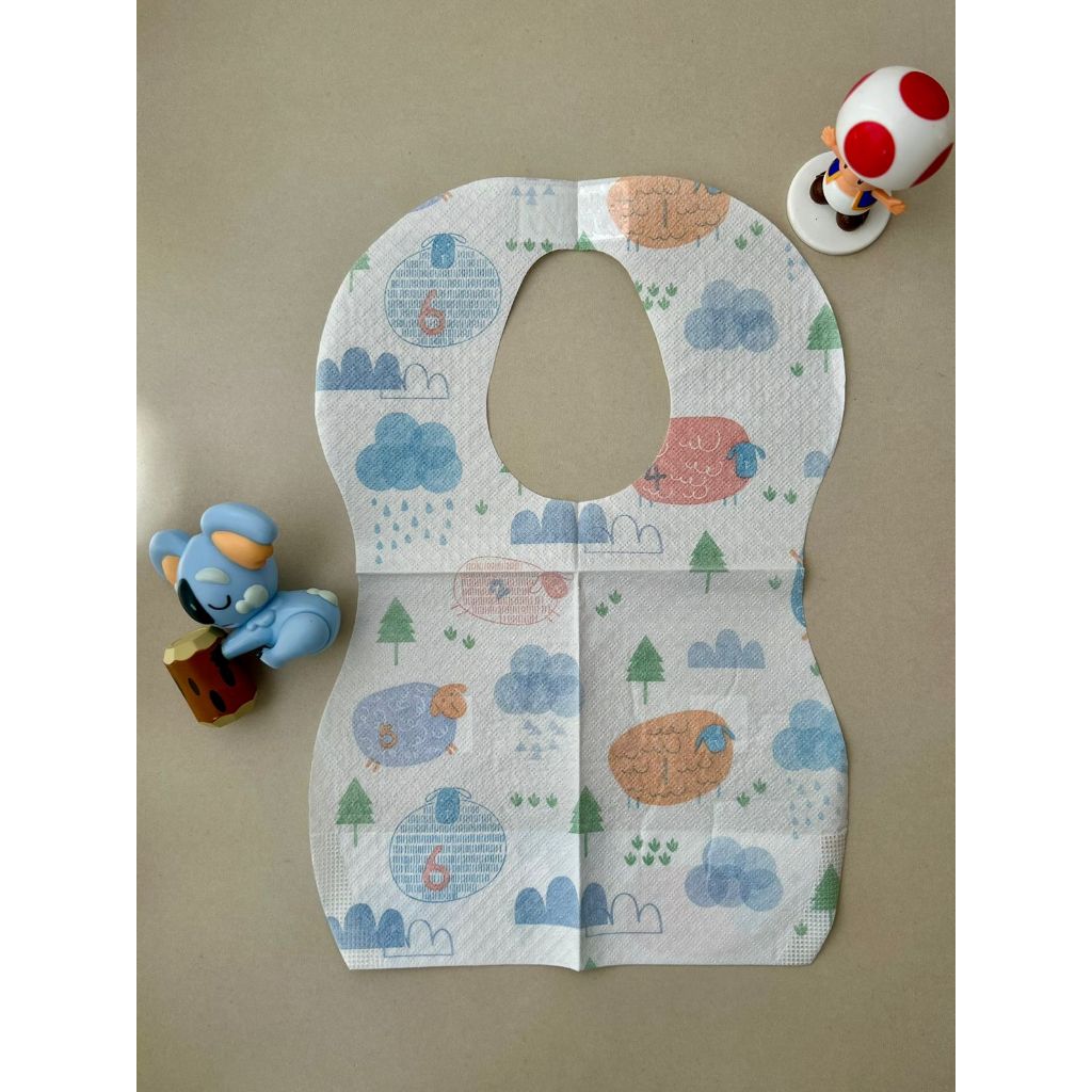 20 Babadores para Bebê - Descartável com Bolso