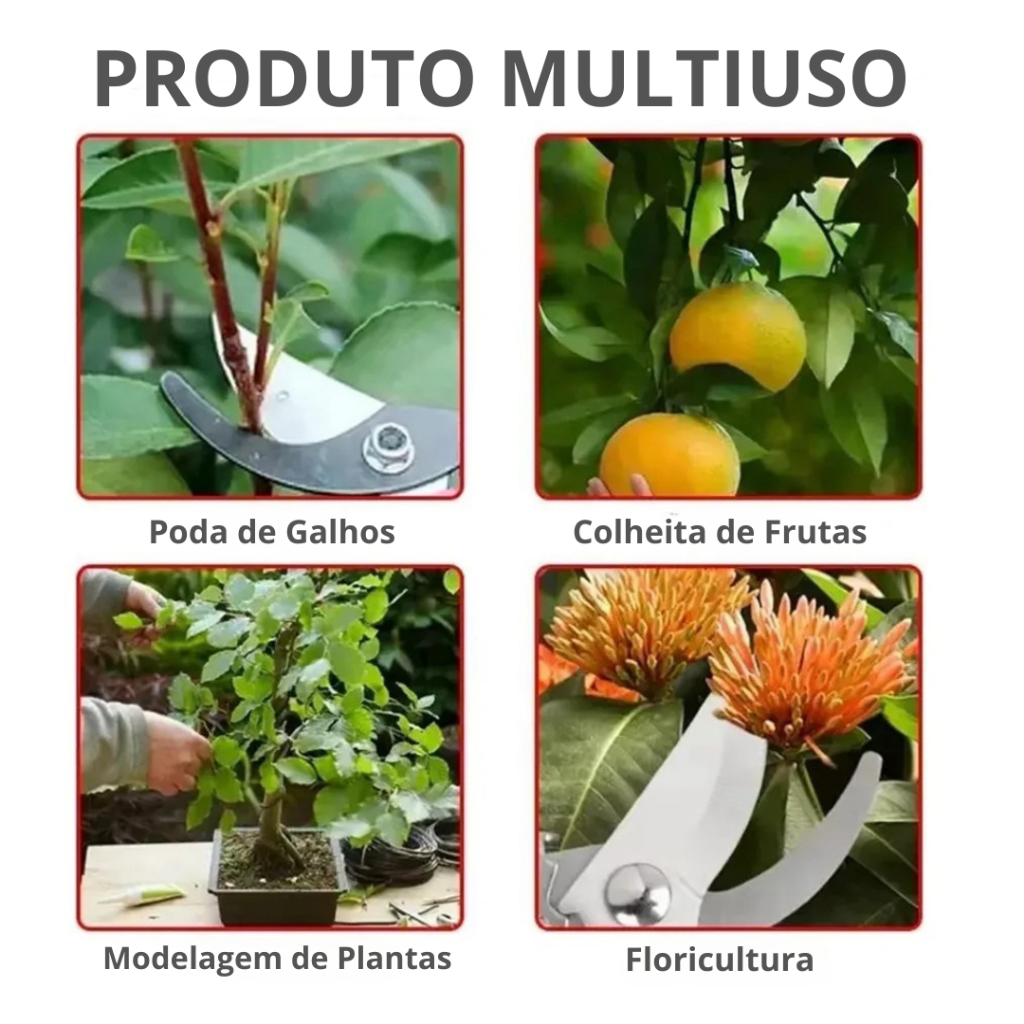 Tesoura de Poda Tesoura Super Afiada para Jardinagem PananVerFlores