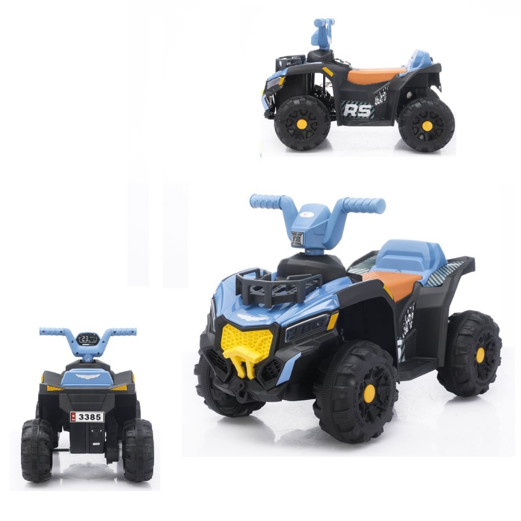 Carrinho Quadriciclo Infantil Eletrico Veiculo Motor Eletrico Azul Brinquedo Criança Presente Menino