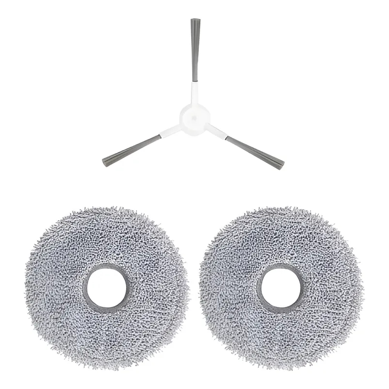 1 Escova lateral e 2 Panos Mop Kit Acessórios Compatível c/ Robô Xiaomi S20+ B108GL e  Xiaomi S10+ B105