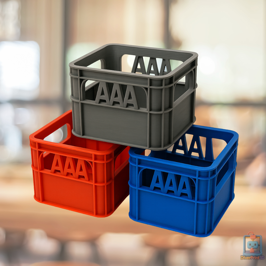 Organizador de Pilhas AA AAA 9V Engradado | Porta Pilhas Suporte Baterias Recarregáveis | Decoração Casa