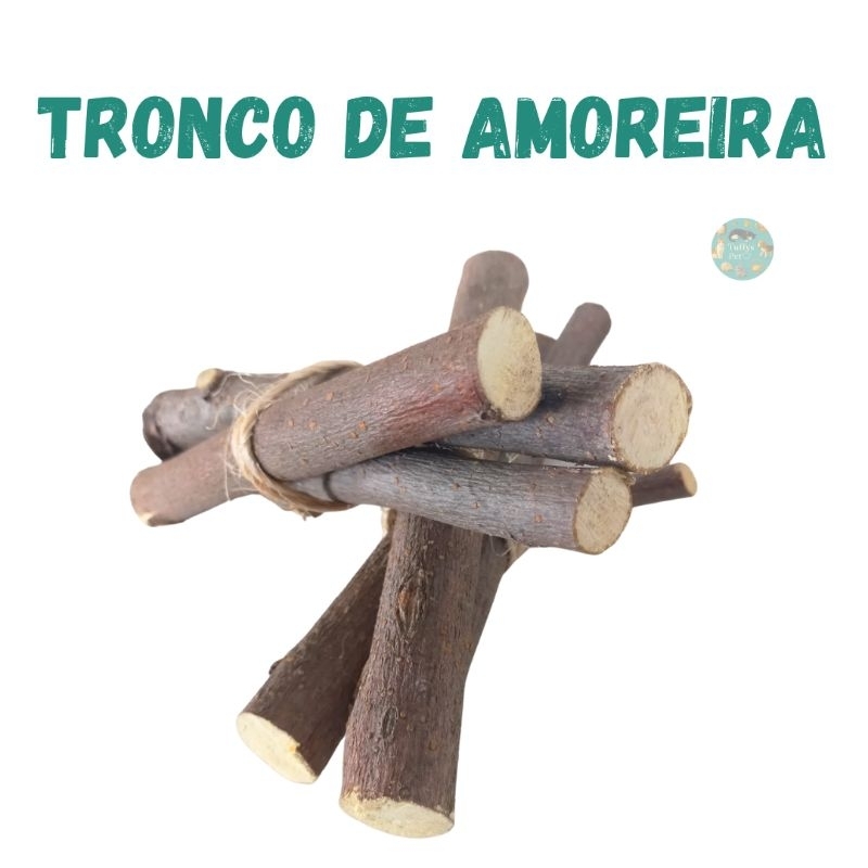 Galhos de Amora (Amoreira) para roedores e aves -Chinchila,Coelho,Hamster,Gerbil em Oferta na Shopee