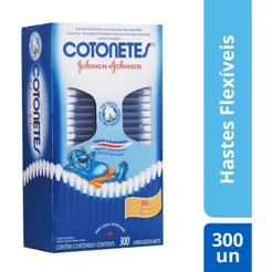 Cotonetes Hastes Flexíveis 300 unidades