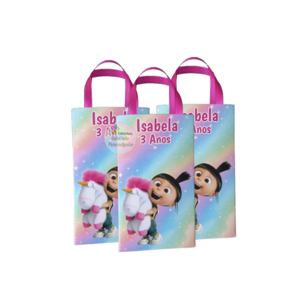 sacolinha surpresa personalizada agnes meu malvado favorito em Oferta na Shopee