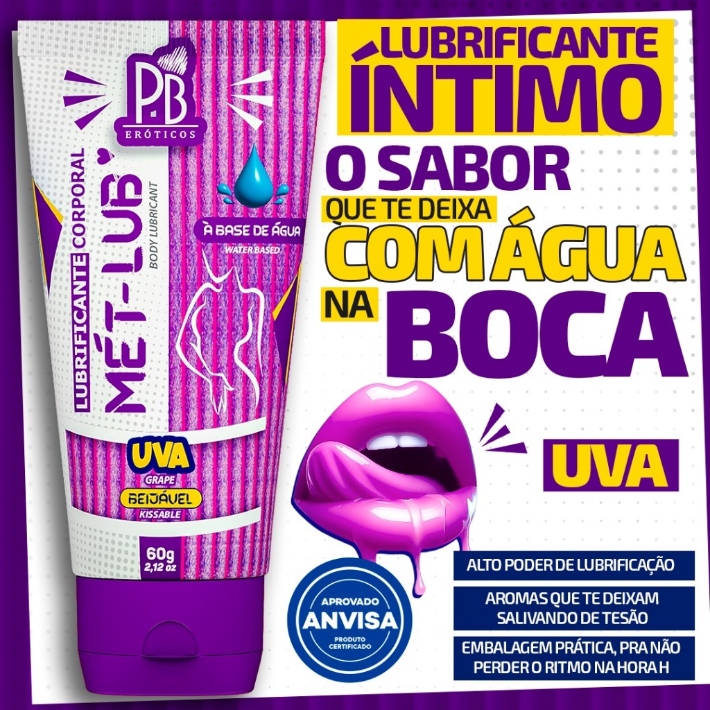 LUBRIFICANTE ÍNTIMO MÉT LUB - PARA MULHERES QUE GOSTAM DE UM ORAL BEM SABOROSO em Oferta na Shopee