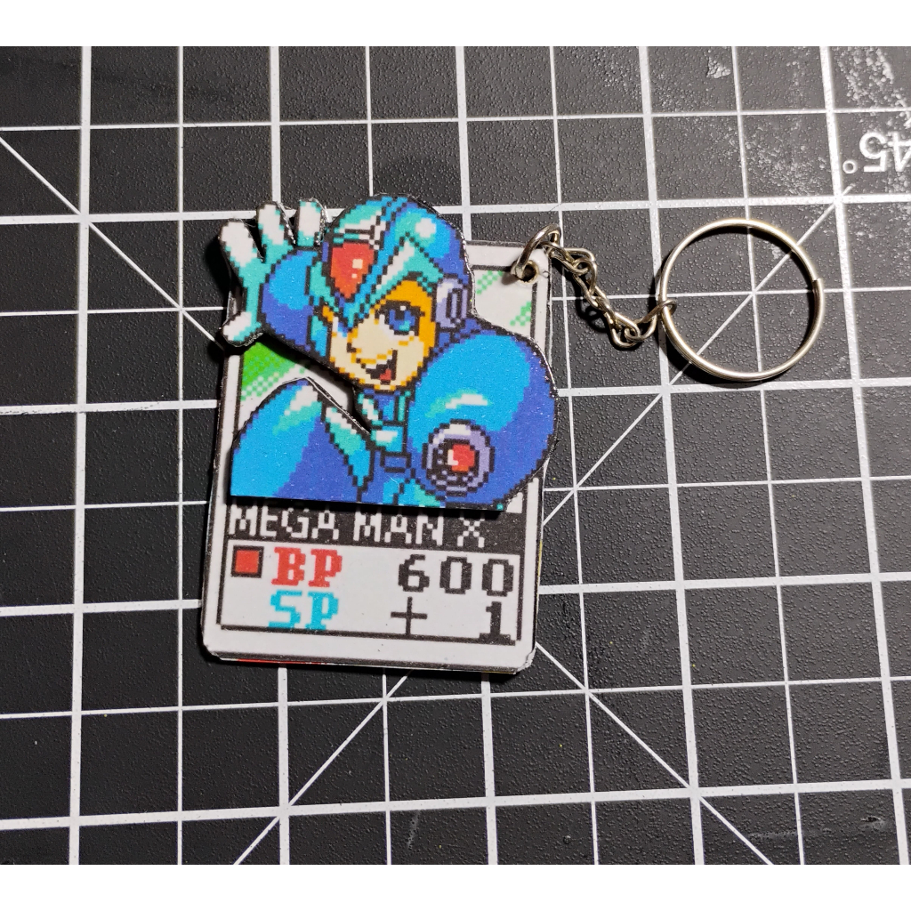 Chaveiro Artesanal 3D MEGAMAN X ou ZERO  Exclusivo e Colecionável