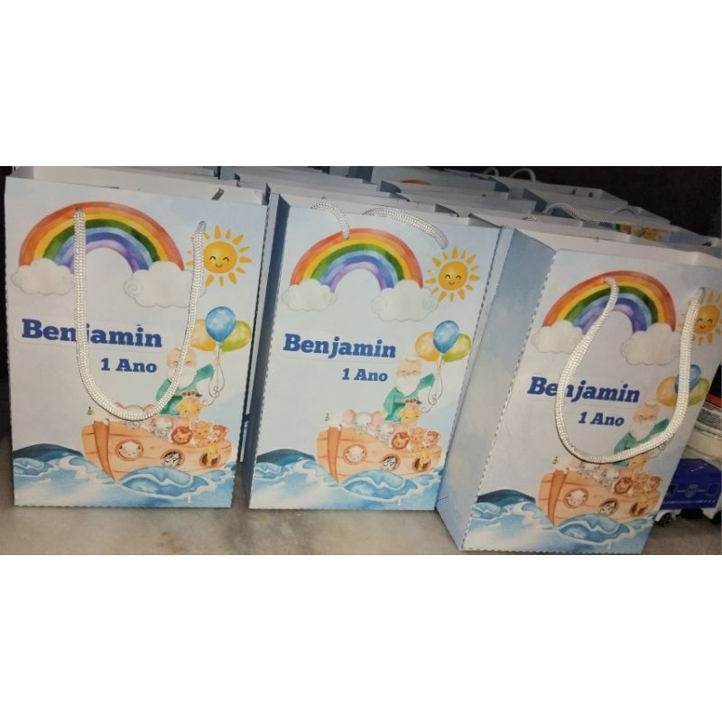Sacolinha Personalizada, Lembrancinhas Personalizadas, Arca de Noé, Festa infantil, Lembrancinhas Coorporativas