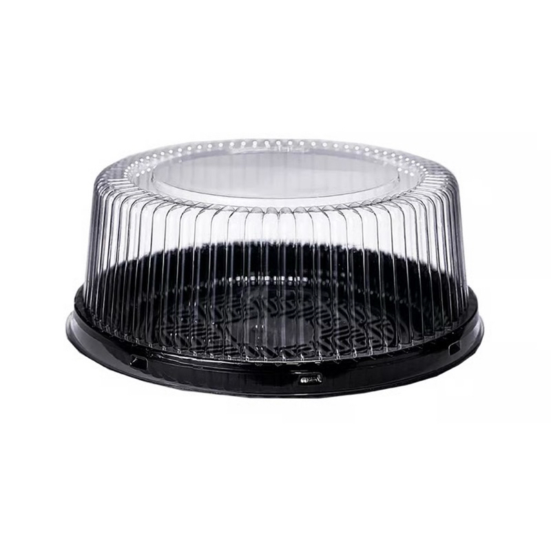 25 Embalagem Para Bolo Torta  1,5 kg 27,5x10,2cm 50M PRETA OFF