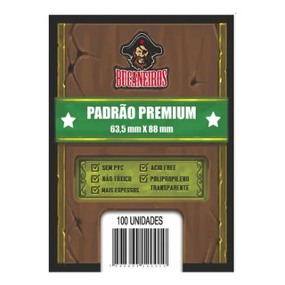 Sleeve Padrão Premium Bucaneiros 63,5x88 Transparente 100Un.
