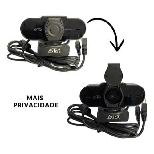 webcam ATEX Intuitive.Resolução Full HD 1080p