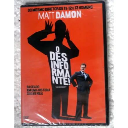 O Desinformante Dvd Filme Lacrado e Dublado Com Matt Damon