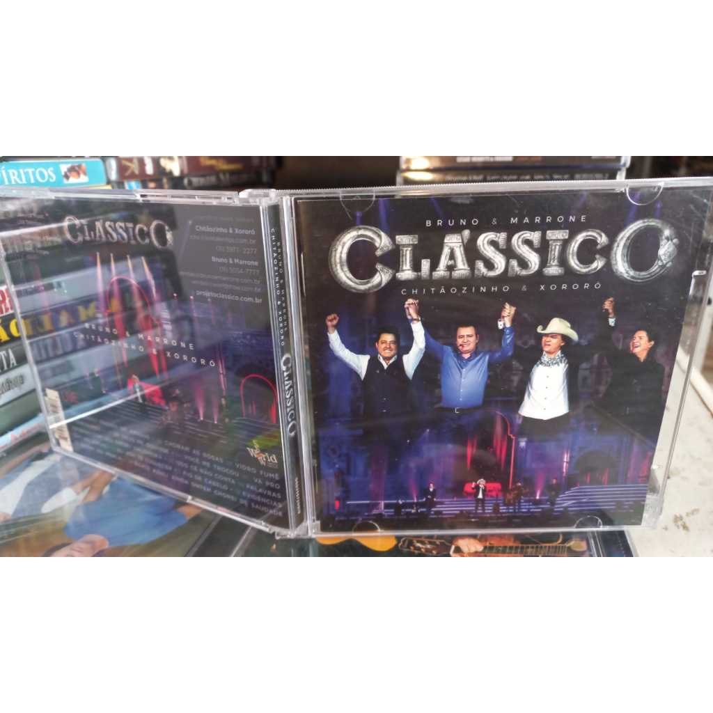 Cd Bruno e Marrone Chitãozinho & xororó - Clássico -2016- Universal Music Choram as rosa fio de cabelo evidencias vidro