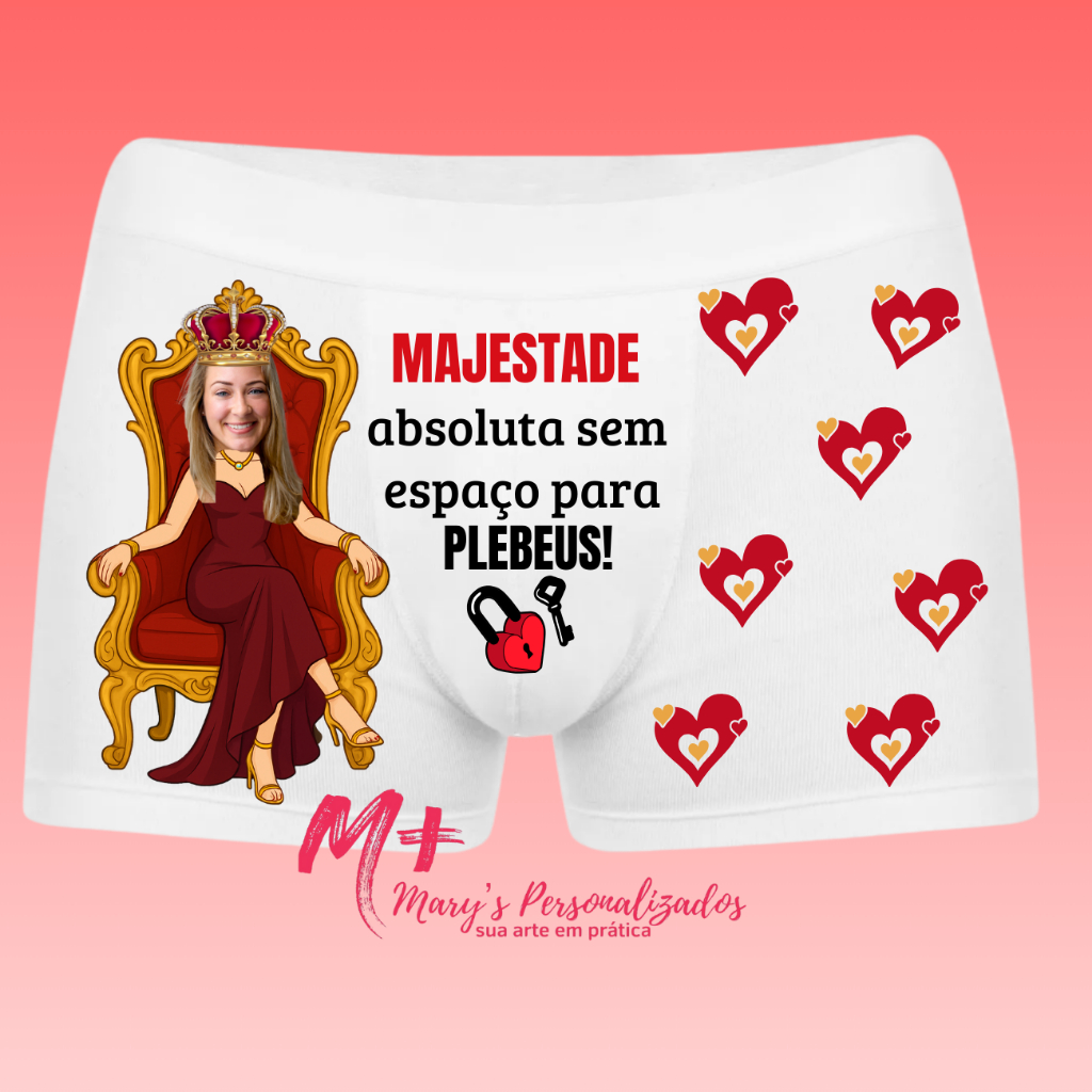 Cueca Personalizada fotos nomes personalizadas