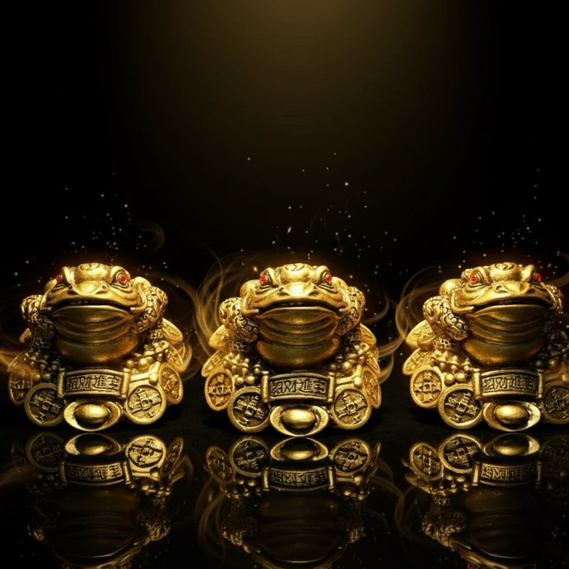 Sapo da Riqueza Feng Shui Dourado 4cm – Amuleto da Sorte e Prosperidade em Oferta na Shopee