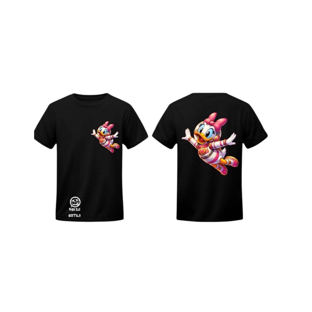 Camiseta Clássica Estampa Margarida – Conforto e Estilo