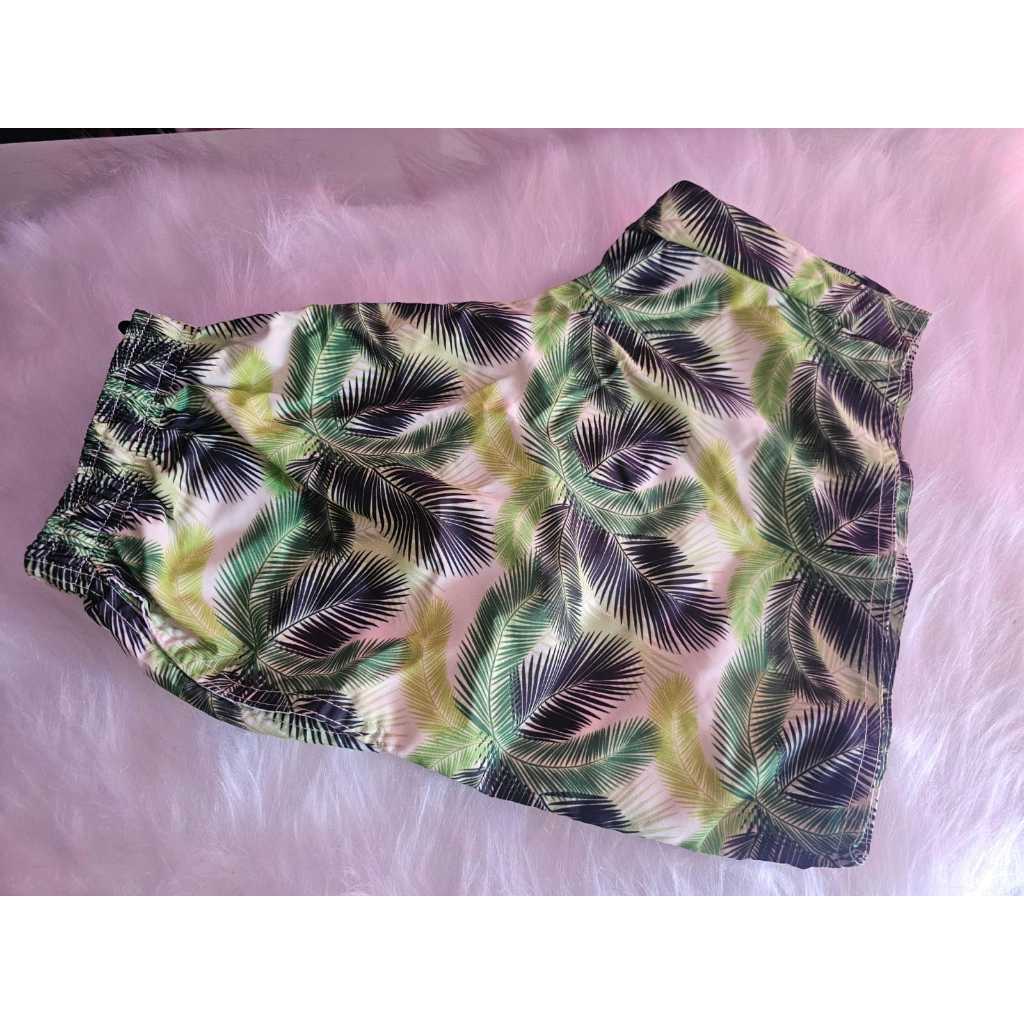 Bermuda/ shorts Adulto Folhagens verde ( pronta entrega ) ( envio imediato ) promoção