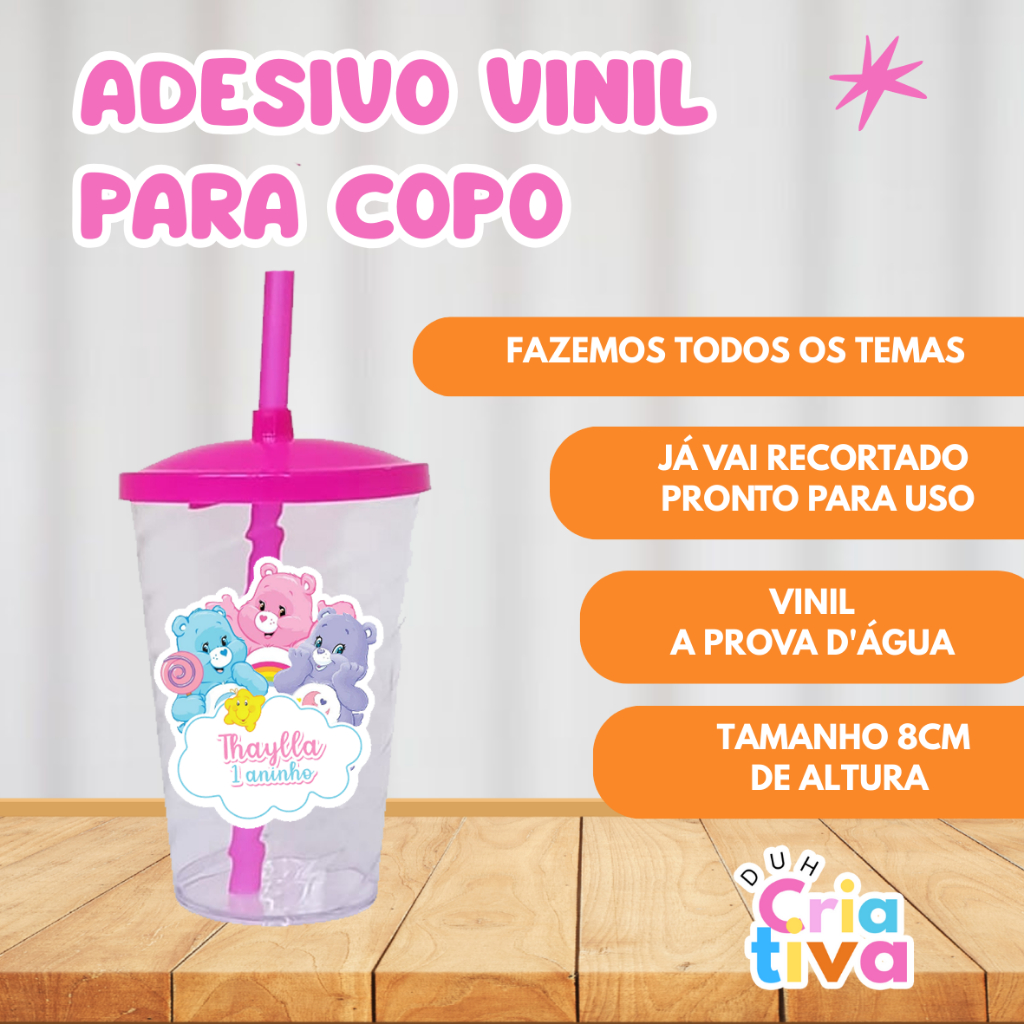 Adesivo de Vinil Personalizado para Copo: Onde Comprar | BuscaProdutos