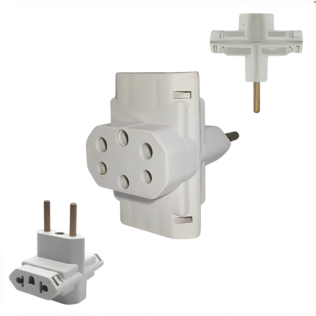 Adaptador de Tomada Benjamin T Universal 10A/20A para Eletrodomésticos