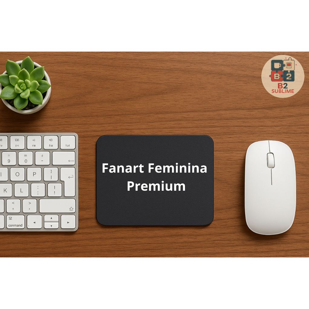 Mouse Pad Anime Otaku – Arte Fanart Feminina Exclusiva Geek Gamer Premium