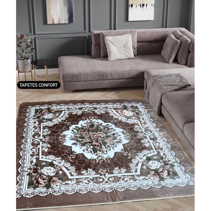 Tapetes sala 3,00x2,00 três metros sala grande tapete antiderrapante em Oferta na Shopee