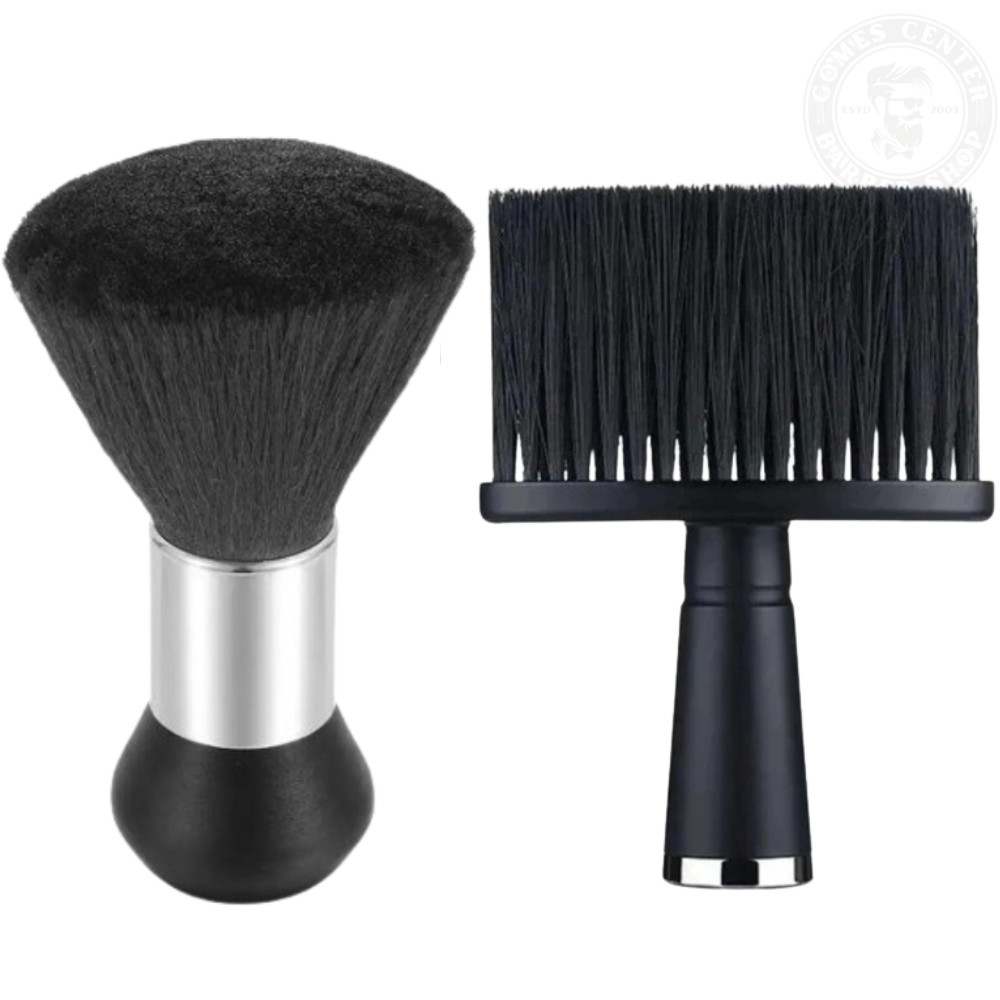 Kit 2 Espanadores de Cabelo Barbeiro e Cabeleireiro – Bolinha + Profissional com Cerdas Macias em Oferta na Shopee