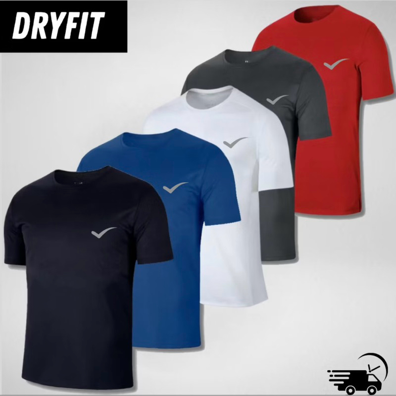 KIT 5 ou 3 CAMISAS DRYFIT PARA TREINOS FÍSICOS em Oferta na Shopee